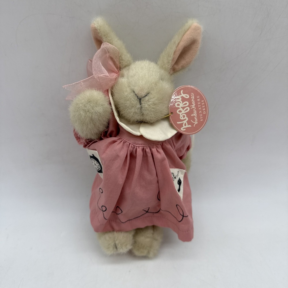 Muffy Hoppy VanderHare Plush Rabbit Pink Telephone Dress Bunny 1997